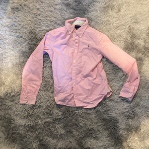 Kids pink vineyard vines button down shirt